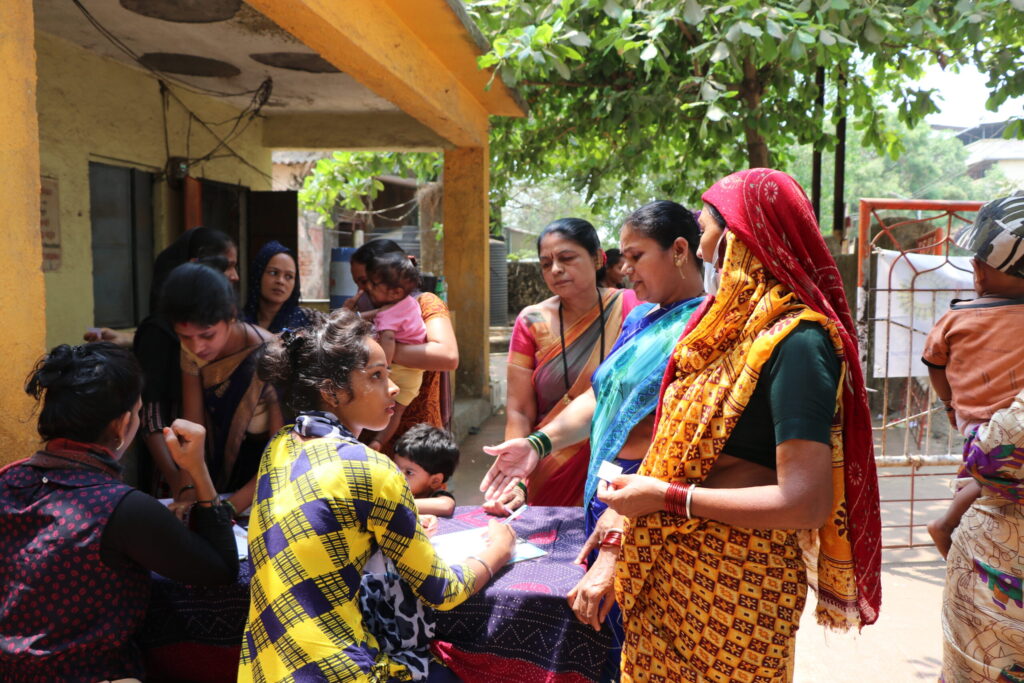 Health Camp with Rural Adivasi women and girls